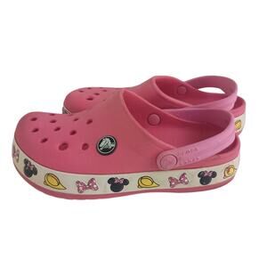 Minnie Mouse Disney Pink Crocs Clogs Size C12